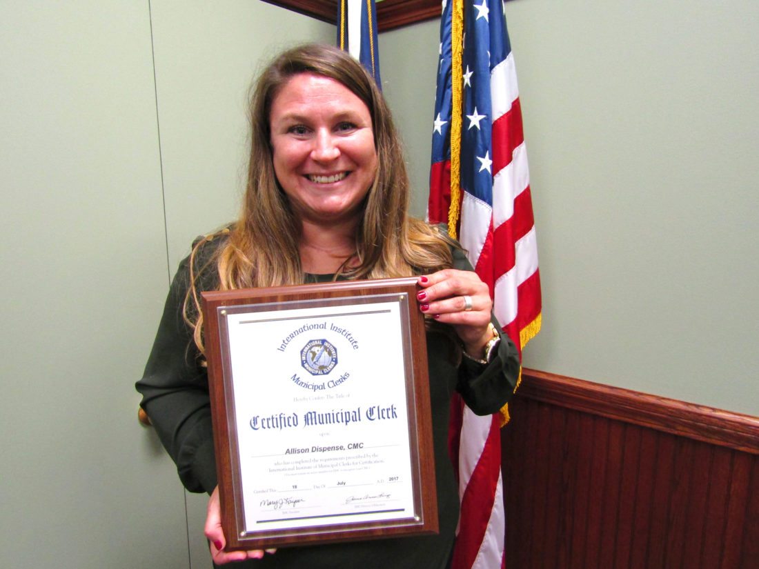 Pomfret clerk attains prestigious certification News, Sports, Jobs